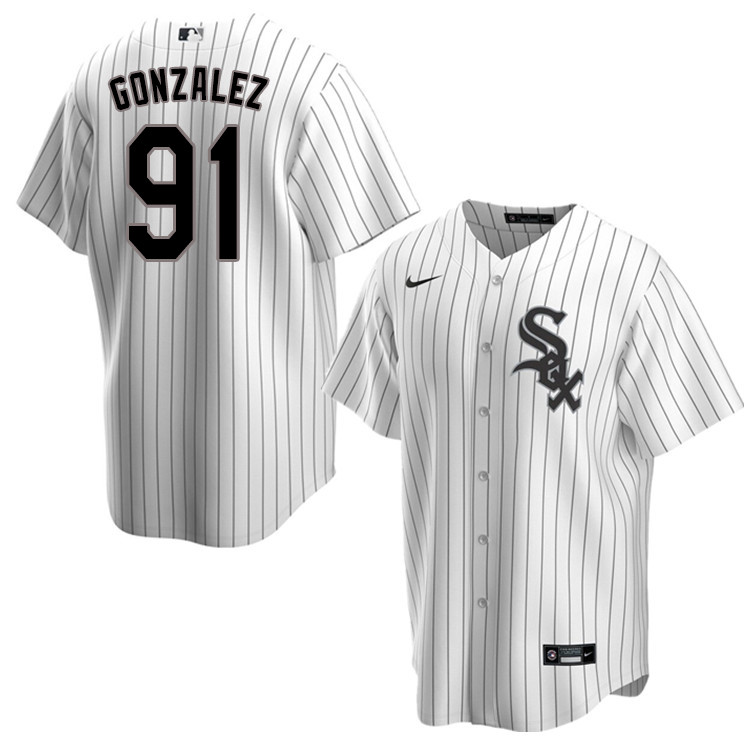 Nike Men #91 Luis Gonzalez Chicago White Sox Baseball Jerseys Sale-Pinstripe